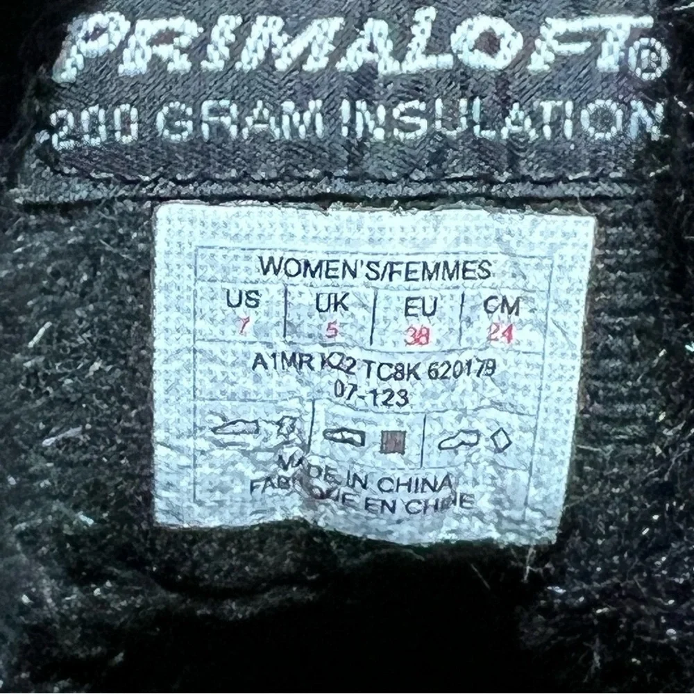 The North Face Black Suede Primaloft Winter Boots